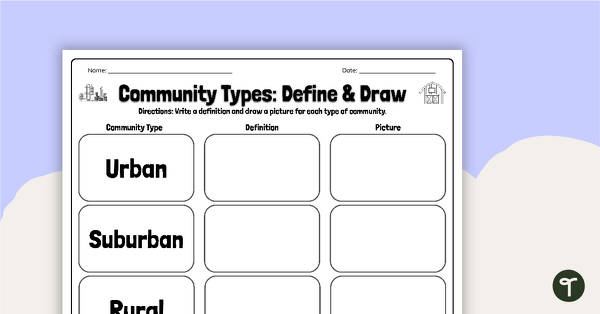 Go to Community Types: Define and Draw teaching resource