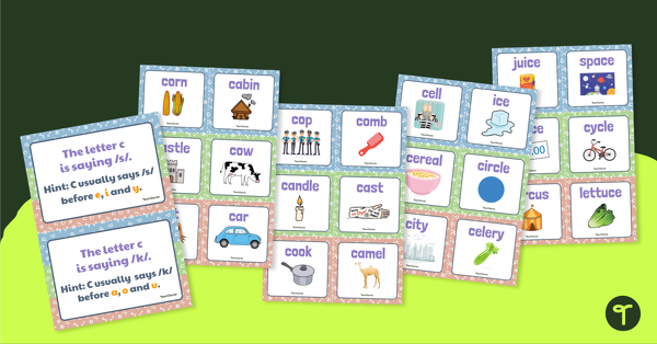Go to Which Sound? Sorting Activity - The Letter C teaching resource