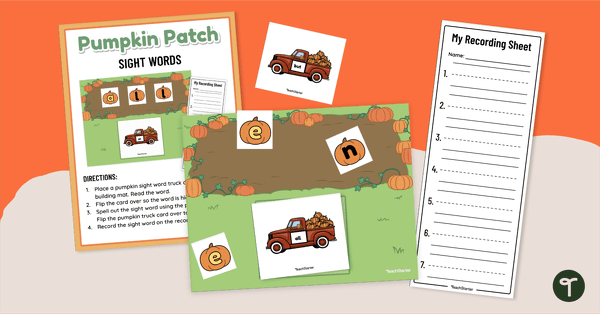 Pumpkin Patch Sight Words teaching resource