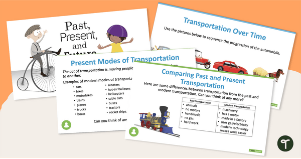 Go to Transportation – Past, Present, and Future Slide Deck teaching resource
