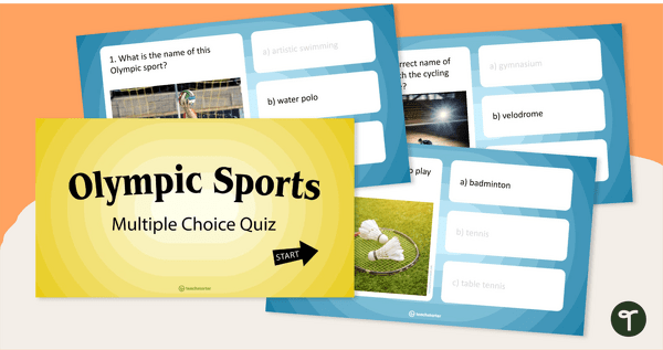 Go to Olympic Sports Multiple Choice Quiz – PowerPoint teaching resource