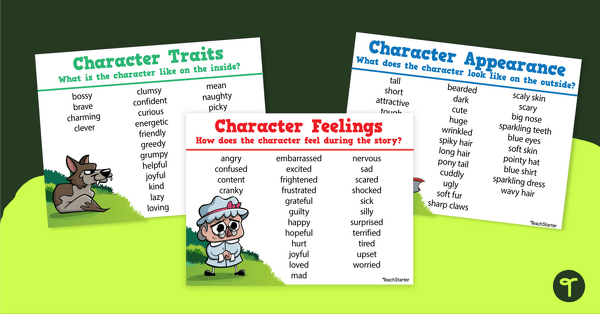 Go to Character Anchor Charts - Traits, Feelings, and Appearances teaching resource