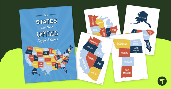 Go to The States and Their Capitals Puzzle teaching resource