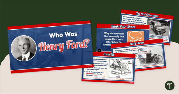 Go to Henry Ford for Kids - Entrepreneurship Slide Deck teaching resource