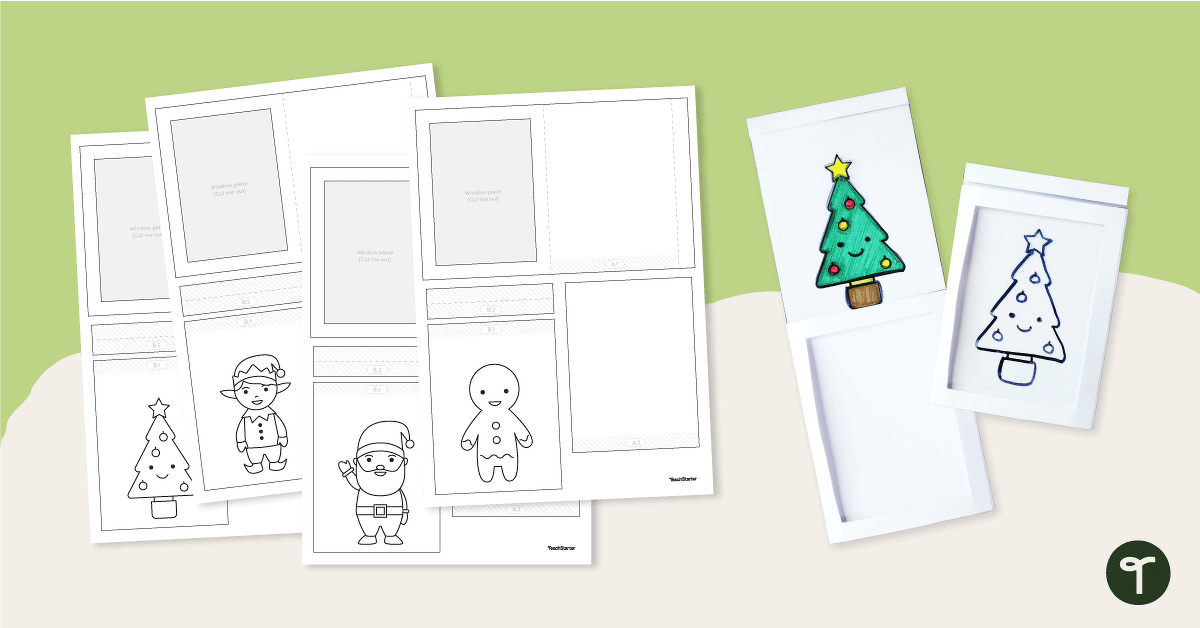 Holiday Picture Surprise - Christmas Craft teaching resource