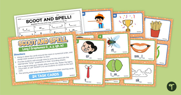 Go to Long I Graphemes - SCOOT! Task Cards teaching resource
