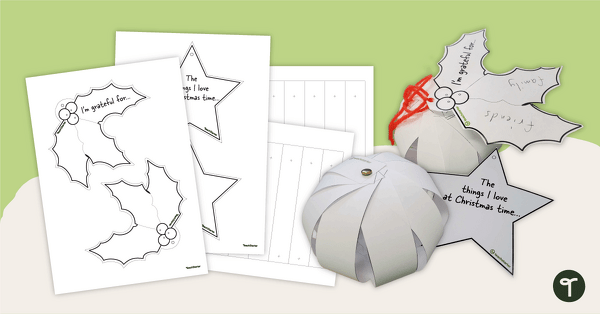 Go to Printable Christmas Ornament Templates teaching resource