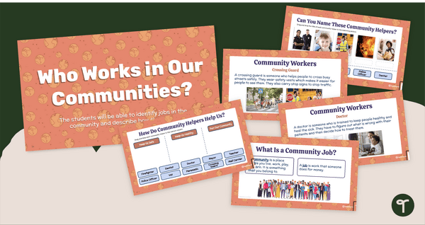 Image of All About Community Workers - Community Helper Slide Deck