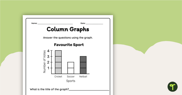 Go to Interpreting a Column Graph Worksheet teaching resource