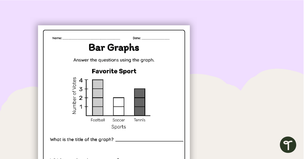 Interpreting a Bar Graph – Worksheet teaching resource