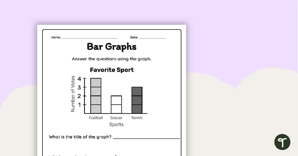 Go to Interpreting a Bar Graph – Worksheet teaching resource