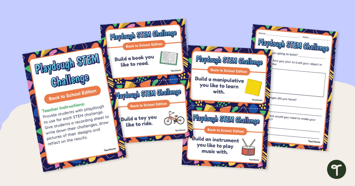 Playdough STEM Challenge – Task Cards teaching resource