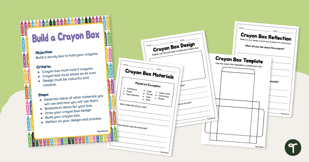 Build a Crayon Box - STEAM Activity teaching resource