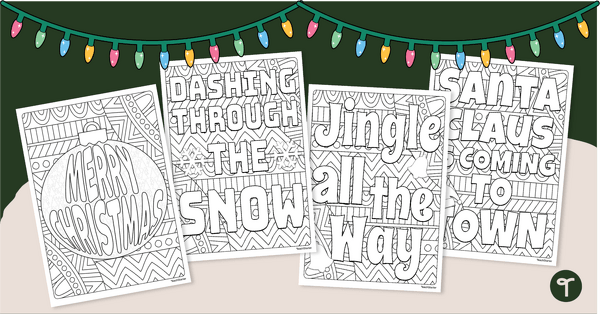 Go to Christmas Coloring Pages - Printable teaching resource