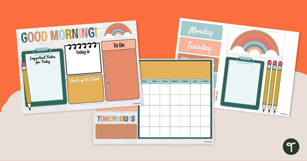 Go to Classroom Morning Routine Posters and PowerPoint teaching resource