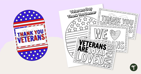 Go to Veterans Day Thank You Card and Craft teaching resource