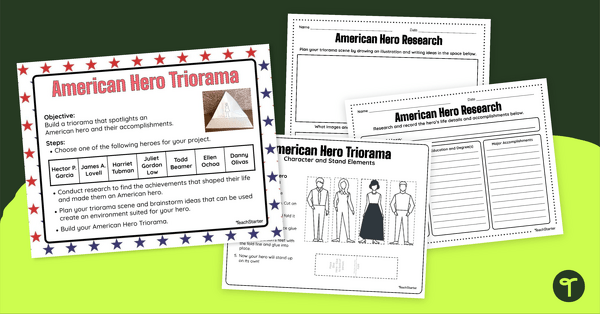 Go to American Hero Triorama Project teaching resource