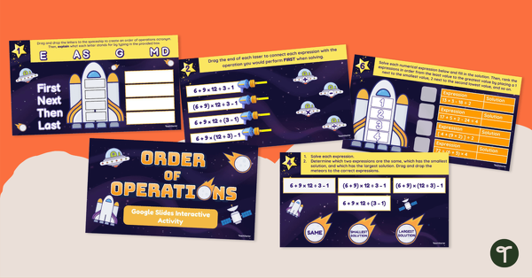 Order of Operations – Google Slides Interactive Activity teaching resource