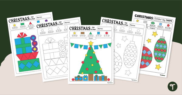 Go to Identifying Christmas Shapes - Coloring Pages teaching resource