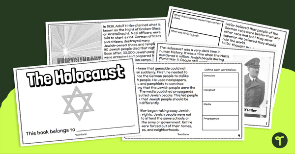 Go to The Holocaust Mini Book teaching resource