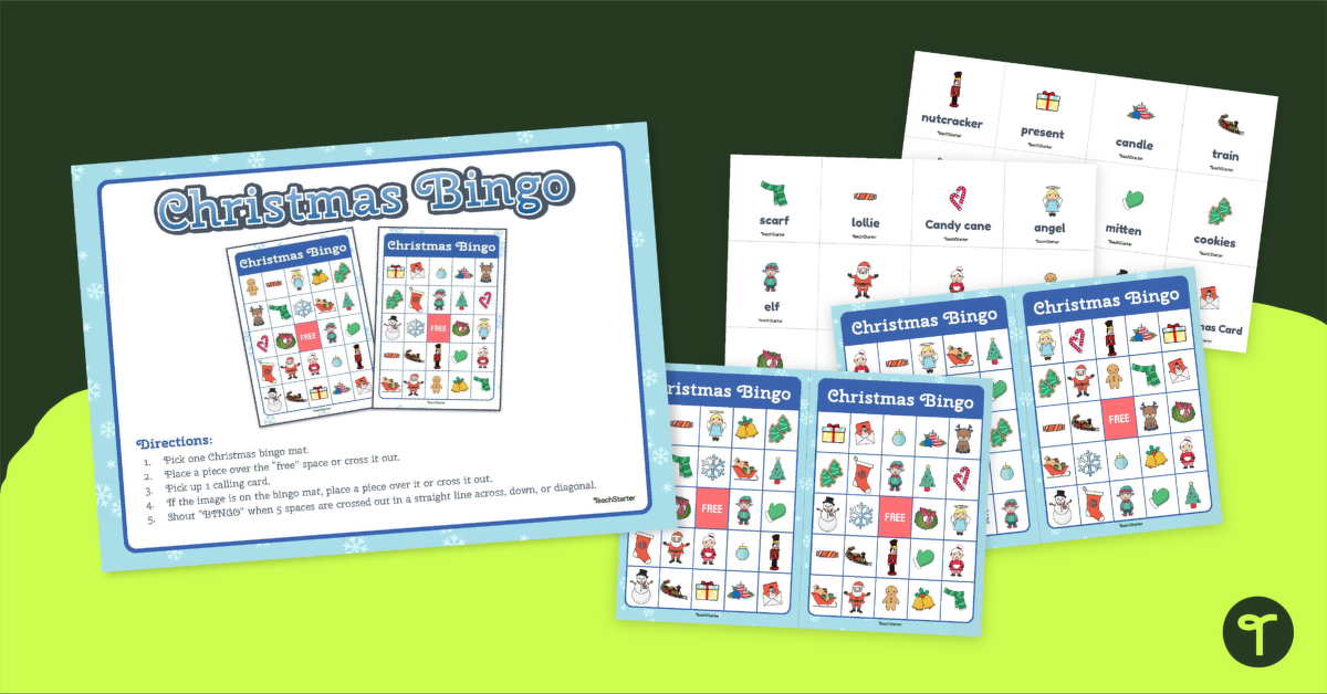 Christmas Bingo Game teaching resource