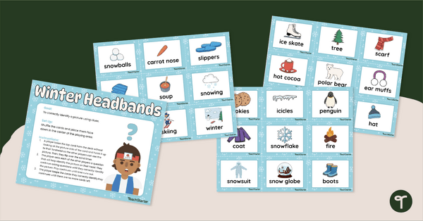 Image of Winter Words Headbands Game