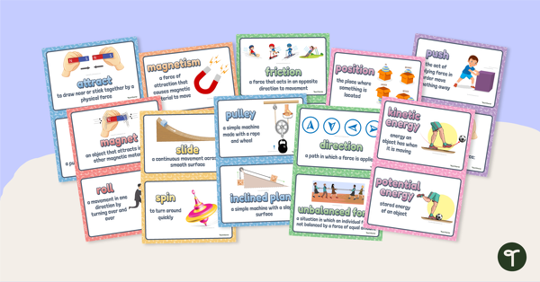 Go to Force and Motion Vocabulary Posters teaching resource