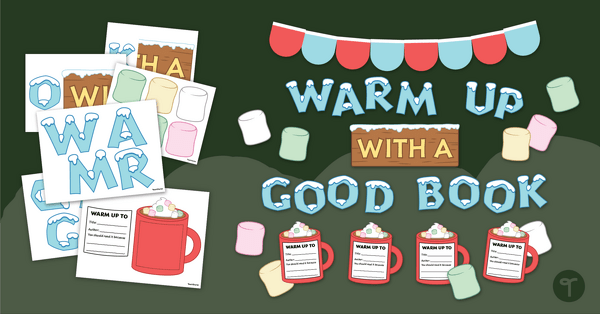 Image of Winter Bulletin Board - Warm Up with a Good Book