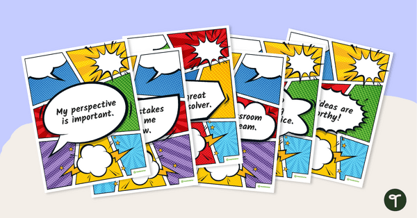 Go to Super Affirmations – Classroom Display Cards teaching resource