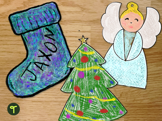 Paper Ornaments - Christmas Templates teaching resource