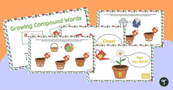 Image of Growing Compound Words Interactive Activity