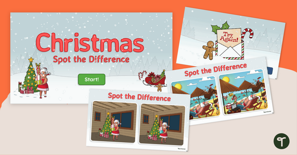 Image of Christmas Brain Break — Spot the Difference Interactive