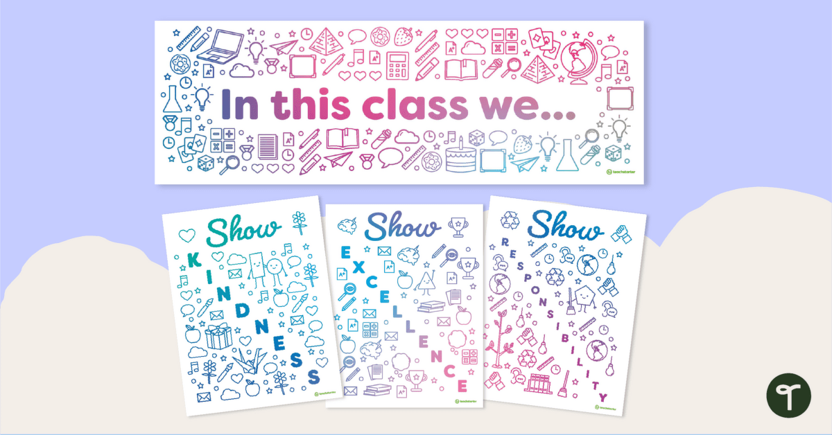 Classroom Expectations Posters teaching resource