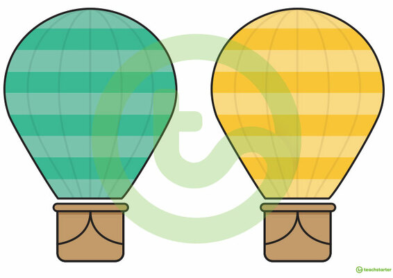 Hot Air Balloon Classroom Display teaching resource