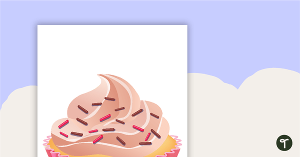 Cupcake Birthday Chart – Version 2 teaching resource