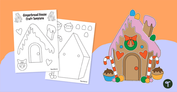 Go to Christmas Gingerbread Craft Template teaching resource