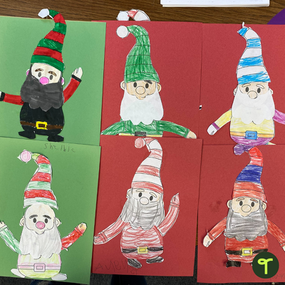 Christmas Gnome Craft Template - Sweden teaching resource