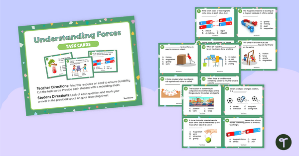Go to Understanding Forces – Task Cards teaching resource