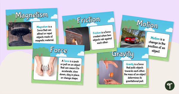 Go to Force and Motion – Poster Pack teaching resource
