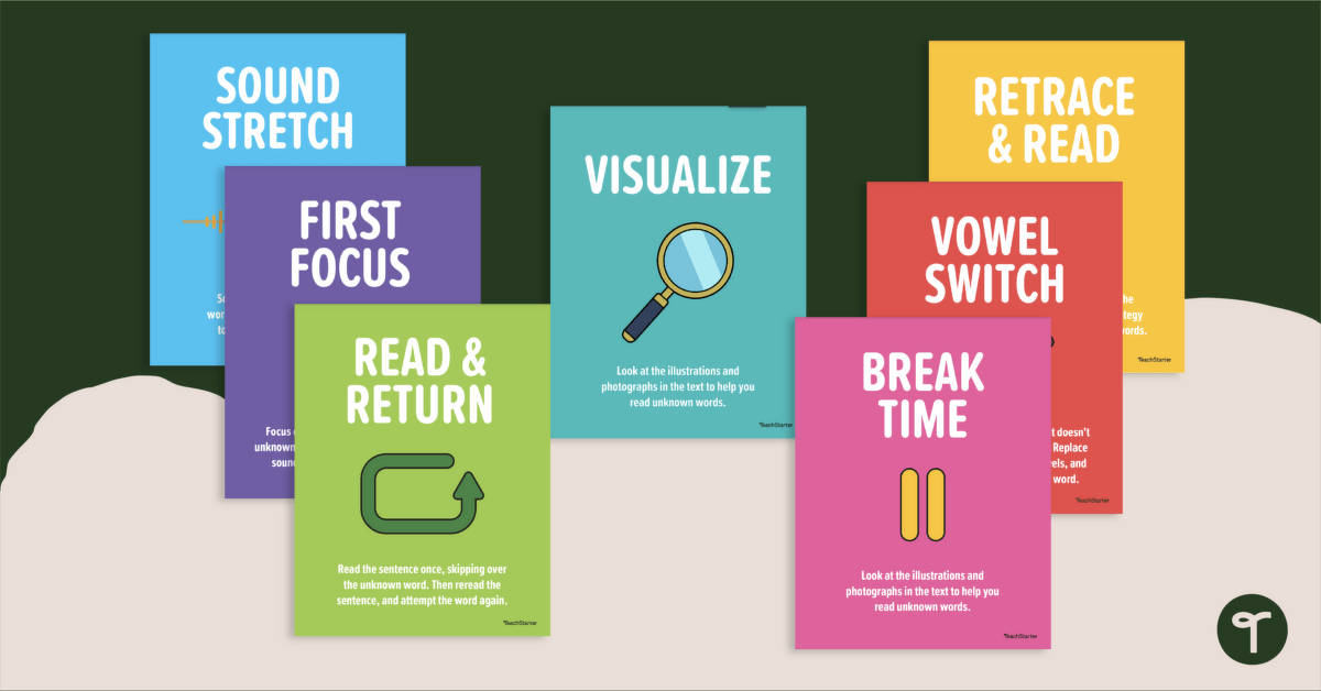 Decoding Strategy Poster Pack teaching resource