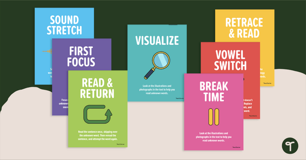 Go to Decoding Strategy Posters – Middle-Upper Years teaching resource