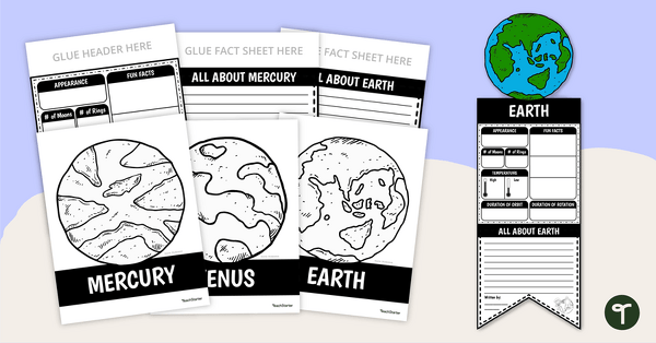 Planets of the Solar System – Project Template teaching resource