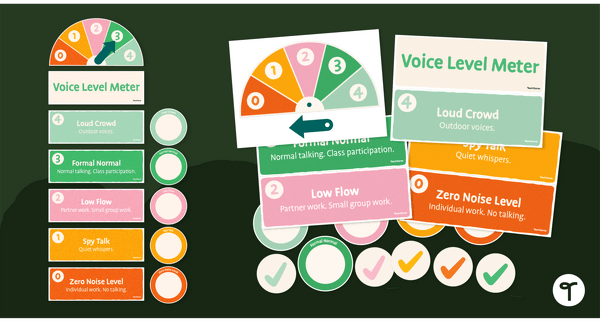 Go to Voice Level Chart - Classroom Display teaching resource