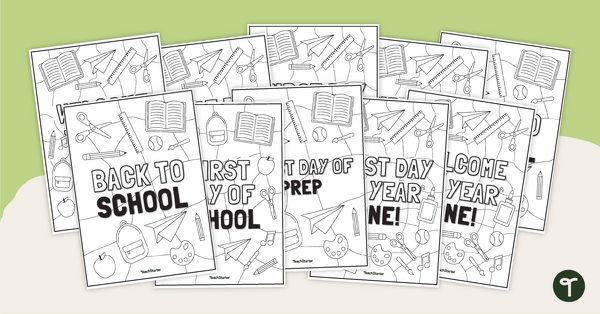 Go to Back to School Colouring-In Pages teaching resource