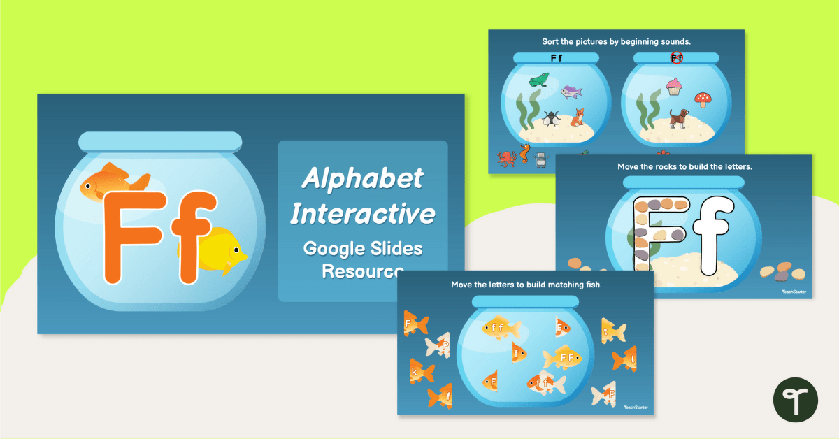 Alphabet Interactive Activity - Letter F teaching resource