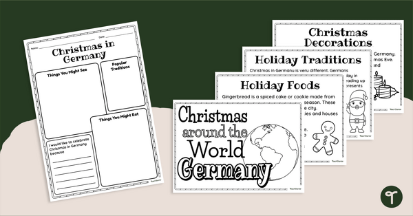 Go to Christmas Around the World Mini Book - Germany teaching resource