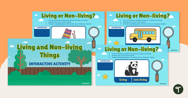 Living or Non-living Things – Interactive Activity teaching resource