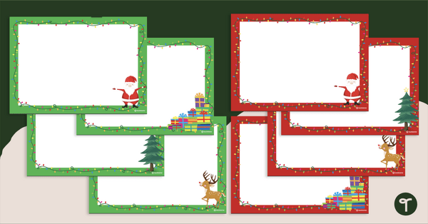 Go to Printable Christmas Border Paper teaching resource