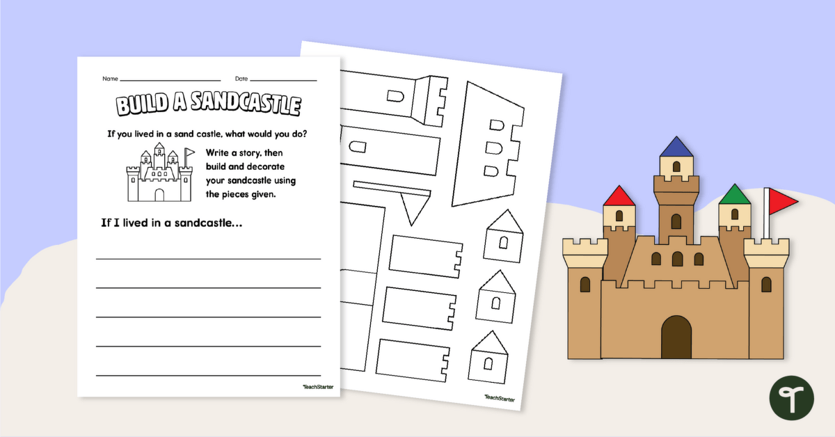 Build a Sandcastle Writing Prompt teaching resource