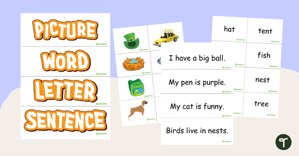 Image of Picture, Letter, Word, Sentence – Classroom Display